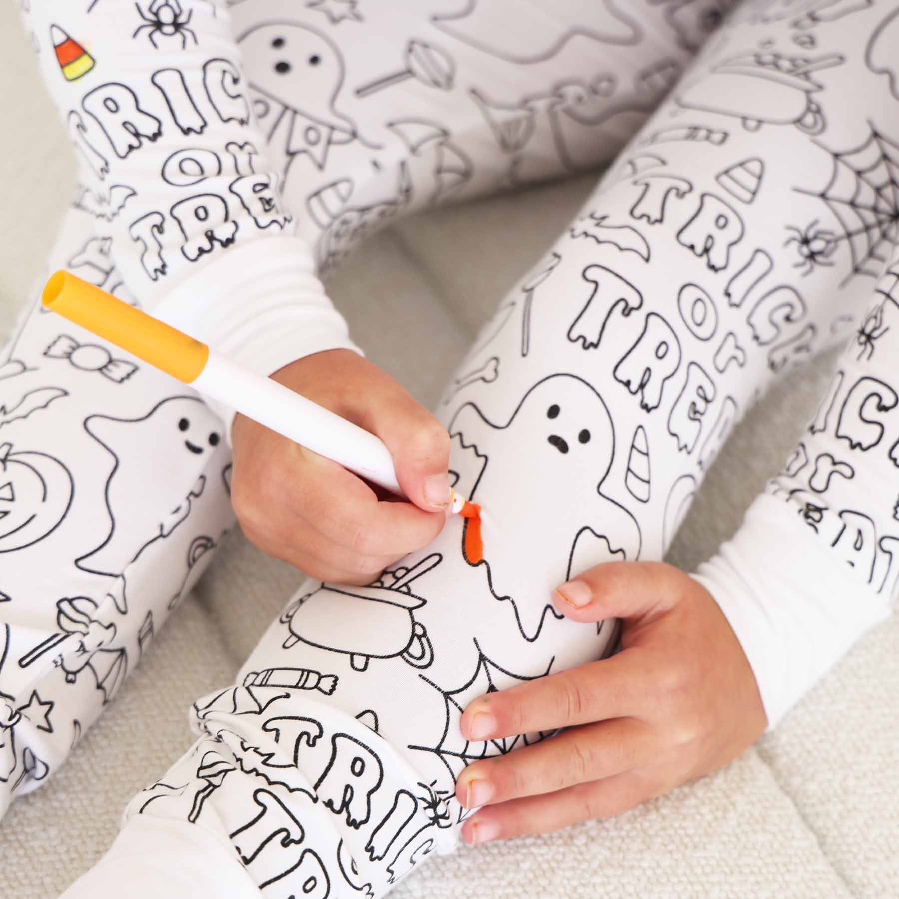 All Colorable Pajama Prints | Two Piece Set