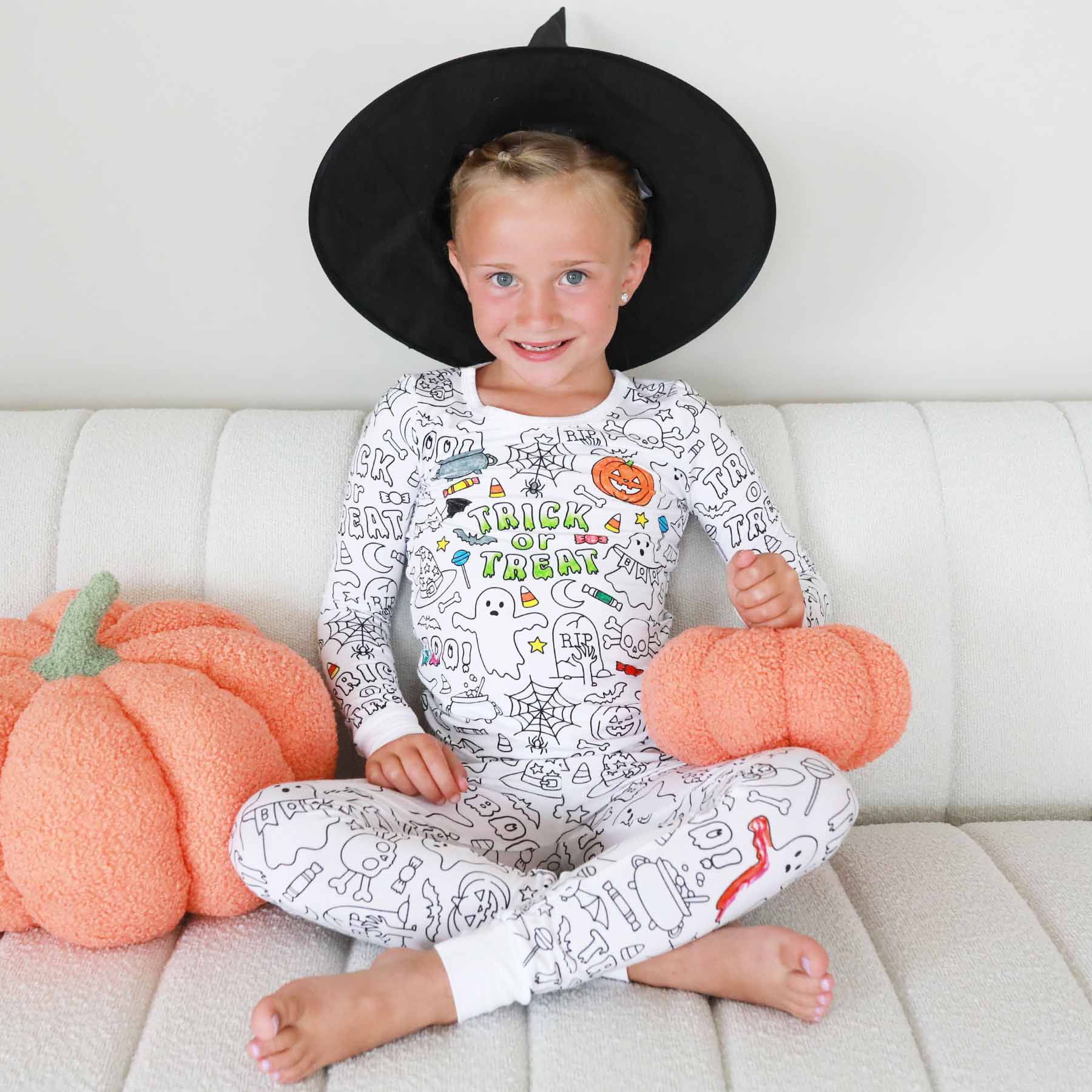 All Colorable Pajama Prints | Two Piece Set